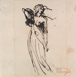 立っている女性の姿 作： George Romney